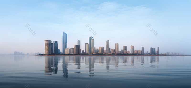 城市建筑城市景观反光的水摄影图,高清,摄影图,摄影图片,图片大全,摄影图免费下载